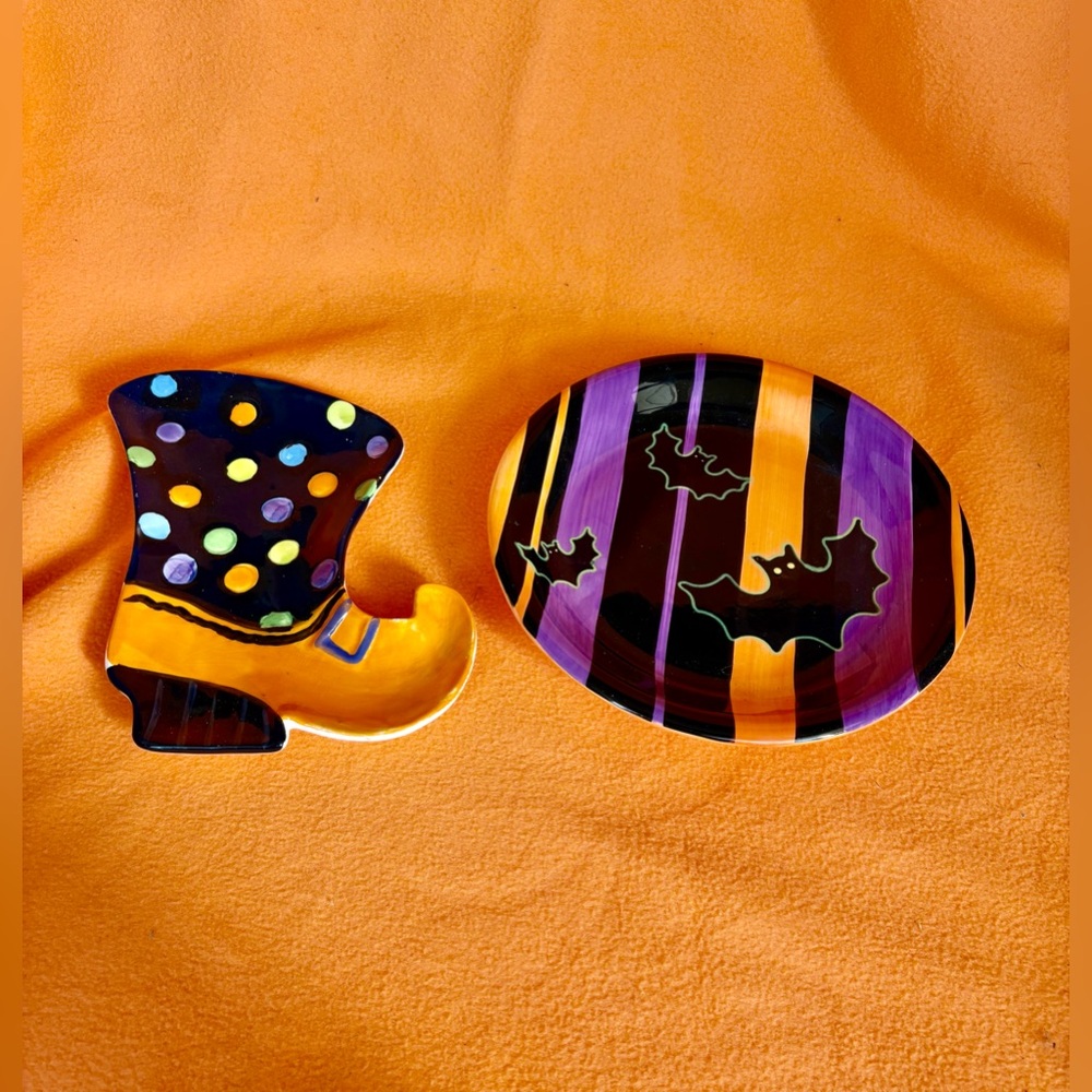 Halloween Boot and Plate Set